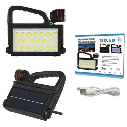 Επαναφορτιζόμενος ηλιακός φακός LED COB - XG-152 - 257309