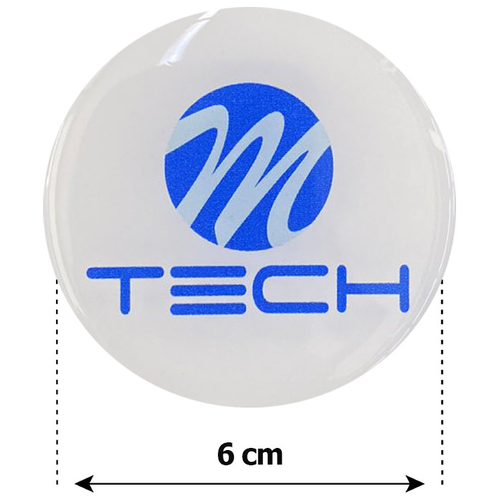 MTECH ΑΥΤΟΚΟΛΛΗΤΑ ΖΑΝΤΩΝ 6 cm ΛΕΥΚΟ/ΜΠΛΕ ΣΜΑΛΤΟΥ - 4 ΤΕΜ.
