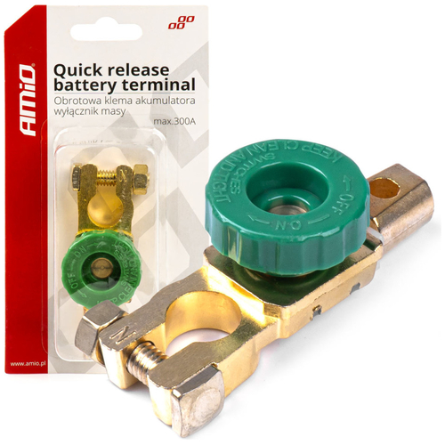 ΠΟΛΟΣ ΜΠΑΤΑΡΙΑΣ ΑΣΦΑΛΕΙΑΣ & ΔΙΑΚΟΠΗΣ ΡΕΥΜΑΤΟΣ 12/24V 300A ΜΟΝΟ ΓΙΑ ΤΟ ( - )ΠΛΗΝ AMIO - 1 Τεμ.
