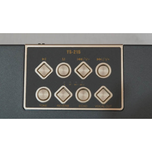 Ασύρματο ηχείο Bluetooth με 2 μικρόφωνα Karaoke - YS215 - 887271 - Grey