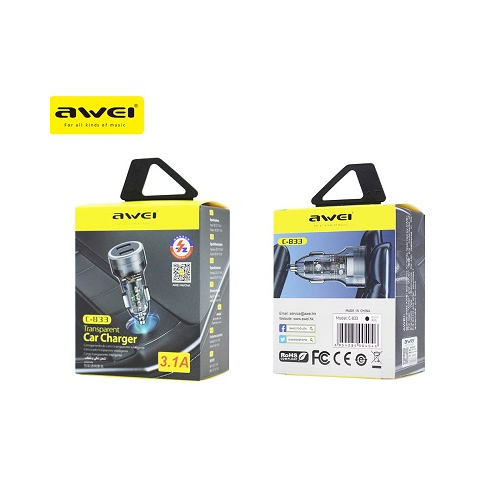 Φορτιστής αναπτήρα αυτοκινήτου - Quick Charger - C-833 - AWEI - 888407