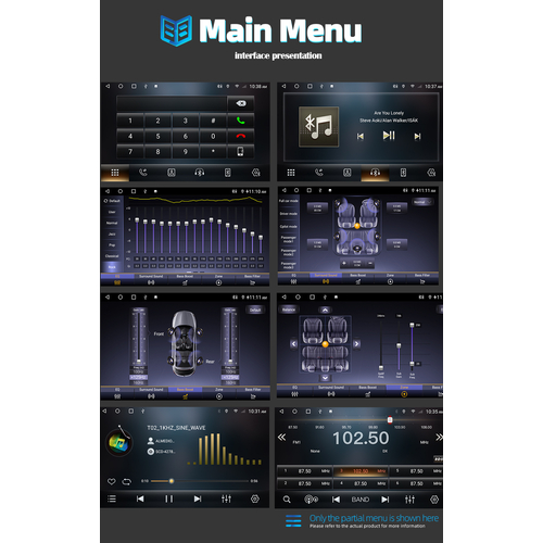 Ηχοσύστημα αυτοκινήτου 2DIN - 9'' - Android - 000154