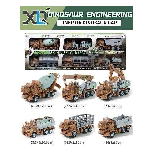 Σετ οχήματα Δεινόσαυροι - 6pcs - XLQ-6L - 305219