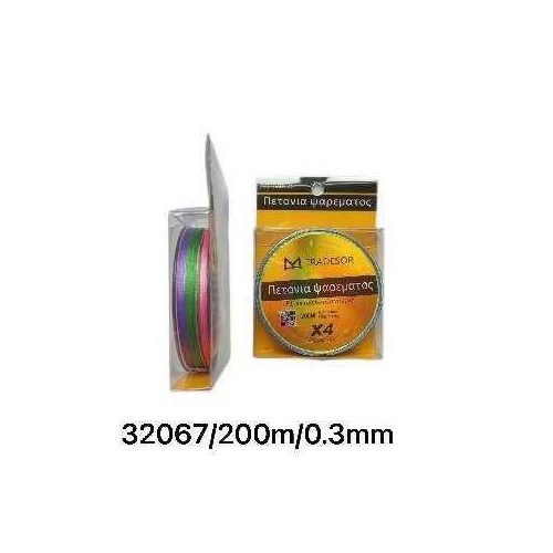 Πετονιά ψαρέματος - Νήμα χρωματιστό - 200m - 0.3mm - 32067