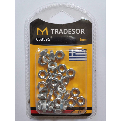 Σετ 30Χ - Παξιμάδια - 6mm - 658595