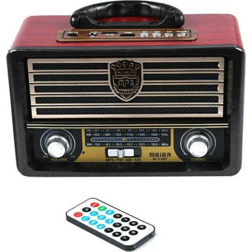 Επαναφορτιζόμενο ραδιόφωνο Retro - M-113-BT - 861138