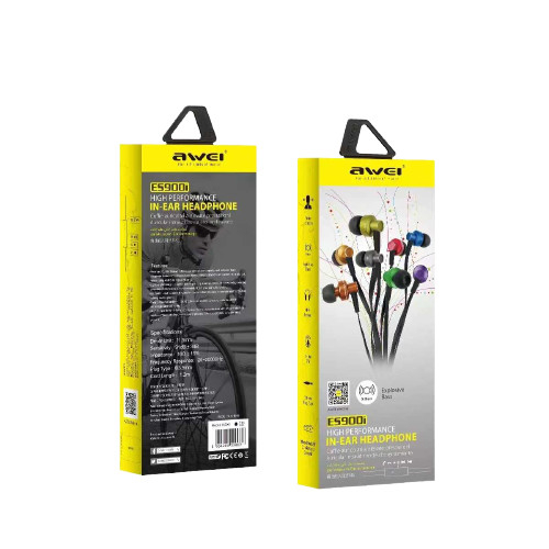 Ενσύρματα ακουστικά - ES-900i - AWEI - 889305 - Black
