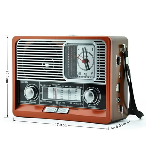 Επαναφορτιζόμενο ραδιόφωνο Retro - ΕK105 - 830128