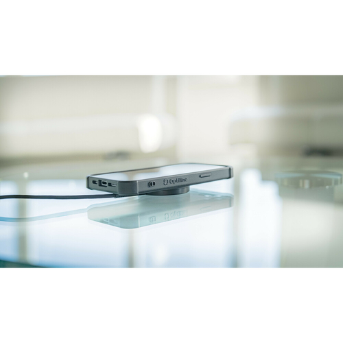 Μαγνητικός, Ασύρματος Φορτιστής Mag Wireless Charging Pad 3 in 1 της σειράς Optiline για Qi Ασύρματη φόρτιση συσκευών με θύρα USB Type C 15W, Καλώδιο 100 cm και MagSafe τεχνολογία