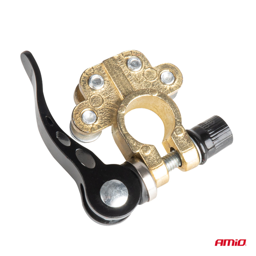 ΠΟΛΟΙ ΜΠΑΤΑΡΙΑΣ / ΑΚΡΟΔΕΚΤΕΣ 12V 40A ΜΕ ΣΦΙΓΚΤΗΡΕΣ & ΣΥΝΔΕΣΜΟΥΣ ΚΕΦΑΛΗΣ AMIO - ΣΕΤ