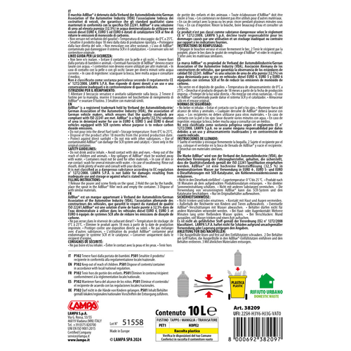 ΠΡΟΣΘΕΤΟ ΥΓΡΟ ADBLUE ΜΕ ΕΛΑΣΤΙΚΟ ΣΤΟΜΙΟ 10LT LAMPA - 1 ΤΕΜ. ΠΡΟΣΘΕΤΟ ΥΓΡΟ ADBLUE ΜΕ ΕΛΑΣΤΙΚΟ ΣΤΟΜΙΟ 10LT LAMPA - 1 ΤΕΜ.