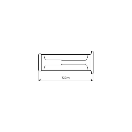 ΧΕΡΟΥΛΙΑ MOTO STYLE GRIP ΜΑΥΡΟ ΧΡΩΜΑ 22mm+25mm 12cm LAMPA - 2 τεμ.