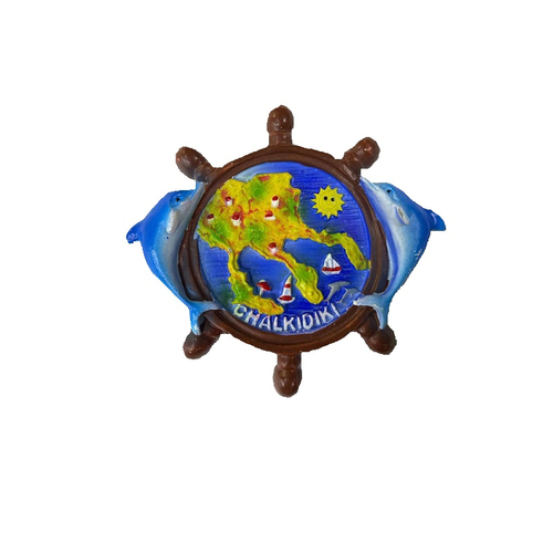 Tουριστικό μαγνητάκι Souvenir – Σετ 12pcs - Resin Magnet - Chalkidiki - 678083