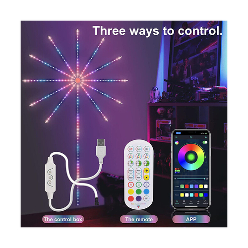 GloboStar® DIGIFRWORKS 90339 Σετ Ψηφιακής LED RGB Ταινίας 5 Μέτρων με Ψηφιακό Controller με WiFi Smart APP & Ασύρματο Χειριστήριο RF 2.4Ghz - LED SMD 5050 50W/Σετ 156LED/Σετ 156PIXEL/Σετ 3000lm/Σετ 120° DC 5V με USB 2.0 IP20 Πολύχρωμο RGB - Dimmable - Μ205 x Π105 x Υ1.5cm - 2 Χρόνια Εγγύηση