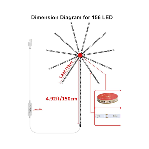 GloboStar® DIGIFRWORKS 90339 Σετ Ψηφιακής LED RGB Ταινίας 5 Μέτρων με Ψηφιακό Controller με WiFi Smart APP & Ασύρματο Χειριστήριο RF 2.4Ghz - LED SMD 5050 50W/Σετ 156LED/Σετ 156PIXEL/Σετ 3000lm/Σετ 120° DC 5V με USB 2.0 IP20 Πολύχρωμο RGB - Dimmable - Μ205 x Π105 x Υ1.5cm - 2 Χρόνια Εγγύηση