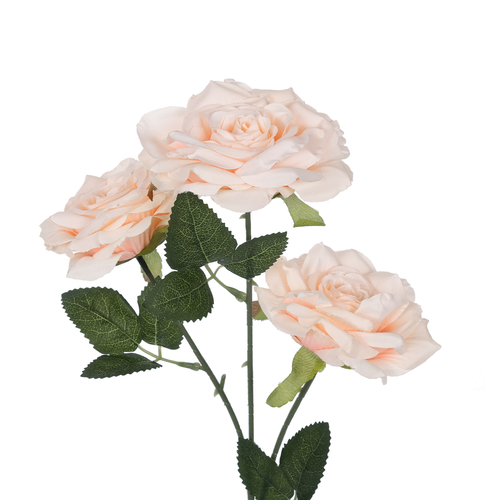 GloboStar® Artificial Garden PALE PINK CLIMBING ROSE BRANCH 21195 Τεχνητό Διακοσμητικό Κλαδί Τριαντάφυλλο απαλό Ροζ Y66cm