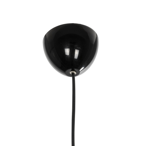 GloboStar® VIVIDUS 202-0028 Μοντέρνο Κρεμαστό Φωτιστικό Ανάρτηση Μονόφωτο 1 x E27 IP20 Μαύρο - Μ30 x Π30 x Υ70cm