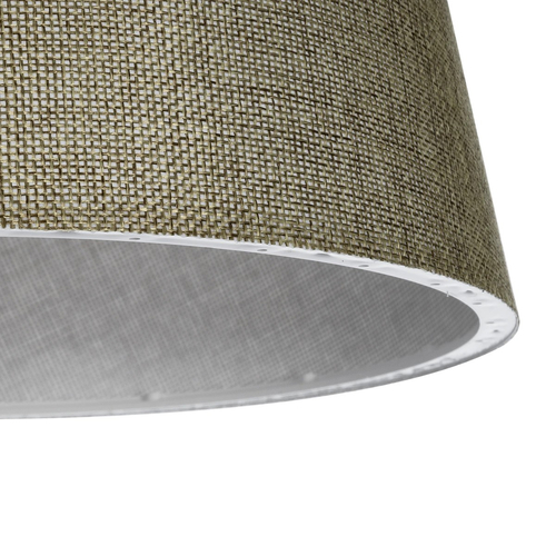 GloboStar® CONEY 203-0074 Μοντέρνο Κρεμαστό Φωτιστικό Καπέλο Μονόφωτο 1 x E27 IP20 Πράσινο Ύφασμα - Μ26 x Π26 x Υ25cm