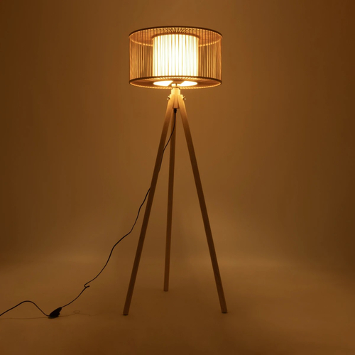 GloboStar® POPPY 01988 Boho Επιδαπέδιο Φωτιστικό Μονόφωτο 1 x E27 IP20 Μπεζ Ξύλο - Μ58 x Π58 x Υ145.5cm GloboStar® POPPY 01988 Boho Επιδαπέδιο Φωτιστικό Μονόφωτο 1 x E27 IP20 Μπεζ Ξύλο - Μ58 x Π58 x Υ145.5cm