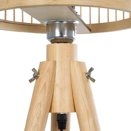 GloboStar® POPPY 01989 Boho Επιδαπέδιο Φωτιστικό Μονόφωτο 1 x E27 IP20 Μπεζ Ξύλο - Μ58 x Π58 x Υ149cm GloboStar® POPPY 01989 Boho Επιδαπέδιο Φωτιστικό Μονόφωτο 1 x E27 IP20 Μπεζ Ξύλο - Μ58 x Π58 x Υ149cm