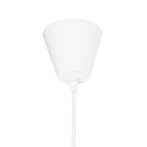 GloboStar® LUMINOVA 61463 Μοντέρνο Κρεμαστό Φωτιστικό Πλέγμα Μονόφωτο 1 x E27 IP20 Λευκό Σχοινί με Λευκό Σύρμα - Μ42 x Π42 x Υ20.5cm