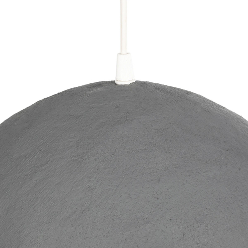 GloboStar® CONCRETE 201-0047 Μοντέρνο Κρεμαστό Φωτιστικό Καμπάνα Μονόφωτο 1 x E27 IP20 Μπεζ - Μ31 x Π29 x Υ70cm
