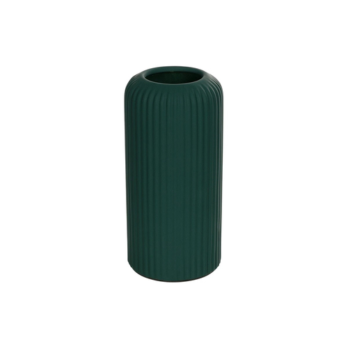 GloboStar® Artificial Garden KUTA 21256 Διακοσμητικό Κεραμικό Βάζo Πράσινο Π10 x Μ10 x Υ20 cm