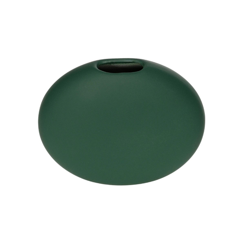 GloboStar® Artificial Garden MENORCA 21292 Διακοσμητικό Κεραμικό Βάζo Πράσινο Π15 x Μ15 x Υ14cm
