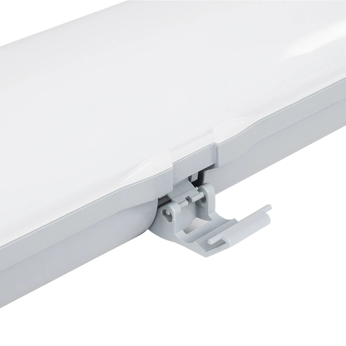 GLOBOSTAR® PARKING 61702 120cm Γραμμικό Βιομηχανικό Φωτιστικό Tri-Proof Τεχνολογίας Smart Group Linkable Control System 2.4Ghz με Αισθητήρα Κίνησης Microwave LED 48W 5760lm 120° AC 220-240V Αδιάβροχο IP65 Φυσικό Λευκό 5000K - LUMILEDs SMD Chip & TÜV SÜD Driver - Γκρι με Γαλακτερό Κάλυμμα Πλαστικό PC - Μ120 x Π10.5 x Υ8cm - 5 Χρόνια Εγγύηση