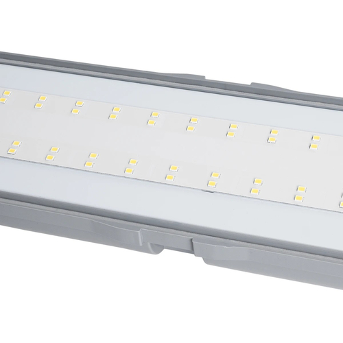 GLOBOSTAR® PARKING 61702 120cm Γραμμικό Βιομηχανικό Φωτιστικό Tri-Proof Τεχνολογίας Smart Group Linkable Control System 2.4Ghz με Αισθητήρα Κίνησης Microwave LED 48W 5760lm 120° AC 220-240V Αδιάβροχο IP65 Φυσικό Λευκό 5000K - LUMILEDs SMD Chip & TÜV SÜD Driver - Γκρι με Γαλακτερό Κάλυμμα Πλαστικό PC - Μ120 x Π10.5 x Υ8cm - 5 Χρόνια Εγγύηση