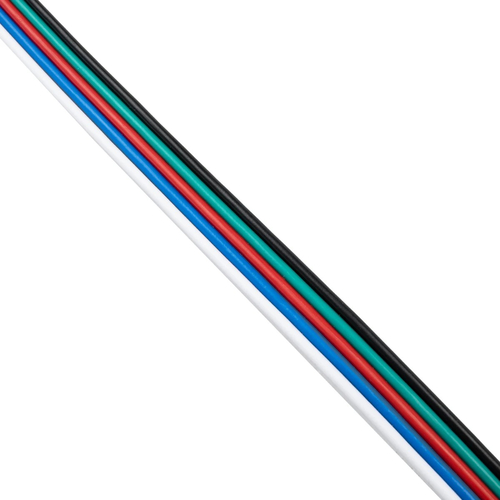 GloboStar® 70737 Εύκαμπτο Πλακέ Καλώδιο 1m RGBW 5 x 0.75mm²