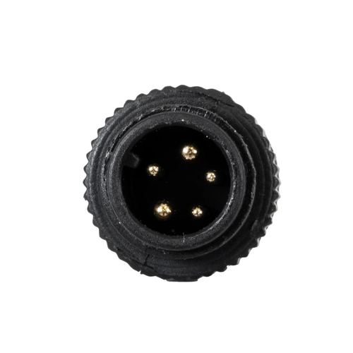 GloboStar® 90780 Καλώδιο Τροφοδοσίας από DC Female σε Ατερμάτιστο Καλώδιο για RGB Spot & Wall Washer Μαύρο Μ1.5 x Π1.5 x Y20cm