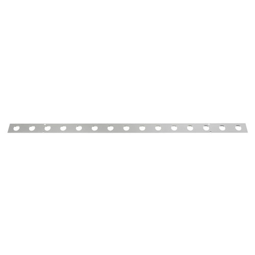 GloboStar® 90829 Μεταλλικο Καλυμμα 1 Μέτρου 15 Τεμαχίων για Ψηφιακή Αλυσίδα Γιρλάντα 20 Σποτ LED με Κωδικό 90140 Ασημί Μ100 x Π4.7 x Υ1cm