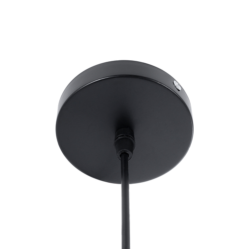 GloboStar® MEDEA 01004 Μοντέρνο Κρεμαστό Φωτιστικό Καμπάνα Μονόφωτο 1 x E27 IP20 Μαύρο & Χρυσό Μέταλλο - Μ30 x Π30 x Y16cm