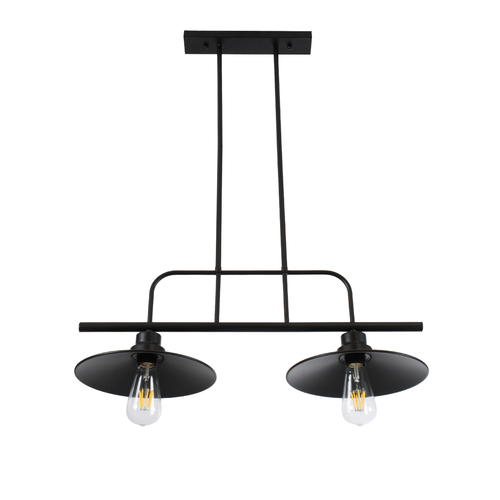 GloboStar® REGAL 01007 Vintage Φωτιστικό Οροφής Ράγα Δίφωτο 2 x E27 IP20 Μαύρο Μέταλλο - Μ67 x Π26 x Υ85cm GloboStar® REGAL 01007 Vintage Φωτιστικό Οροφής Ράγα Δίφωτο 2 x E27 IP20 Μαύρο Μέταλλο - Μ67 x Π26 x Υ85cm