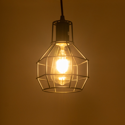 GloboStar® CAGE BLACK 01017 Vintage Κρεμαστό Φωτιστικό Πλέγμα Μονόφωτο 1 x E27 IP20 Μαύρο Μέταλλο - Μ15 x Π15 x Υ20cm GloboStar® CAGE BLACK 01017 Vintage Κρεμαστό Φωτιστικό Πλέγμα Μονόφωτο 1 x E27 IP20 Μαύρο Μέταλλο - Μ15 x Π15 x Υ20cm