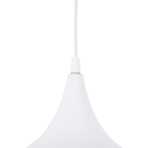 GloboStar® SHANGHAI 01026 Μοντέρνο Κρεμαστό Φωτιστικό Καμπάνα Σετ Τρίφωτο 3 x E27 IP20 Λευκό & Χρυσό Μέταλλο - Μ79.5 x Π79.5 x Υ38cm