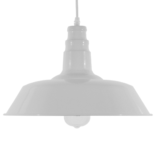 GloboStar® RAY 01043 Vintage Κρεμαστό Φωτιστικό Καμπάνα Μονόφωτο 1 x E27 IP20 Λευκό Μέταλλο - Μ36 x Π36 x Υ25cm GloboStar® RAY 01043 Vintage Κρεμαστό Φωτιστικό Καμπάνα Μονόφωτο 1 x E27 IP20 Λευκό Μέταλλο - Μ36 x Π36 x Υ25cm