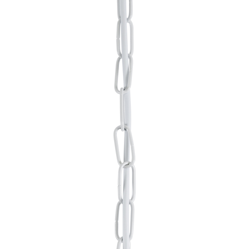 GloboStar® LARKIN 01174 Vintage Κρεμαστό Φωτιστικό Καμπάνα Μονόφωτο 1 x E27 IP20 Λευκό Μέταλλο - Μ30 x Π30 x Y28cm