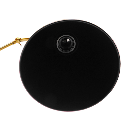 GloboStar® CRUCE 01037 Vintage Επιτοίχιο Φωτιστικό Απλίκα Μονόφωτο 1 x E27 IP20 Μαύρο & Χρυσό Μέταλλο - Μ19 x Π63 x Υ77cm