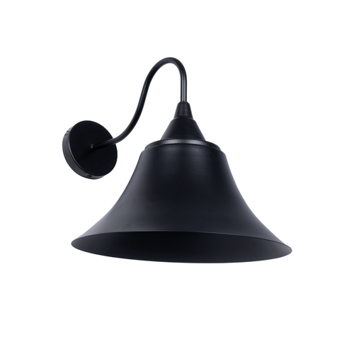 GloboStar® BELL 01038 Vintage Επιτοίχιο Φωτιστικό Απλίκα Μονόφωτο 1 x E27 IP20 Μαύρο Μέταλλο - Μ35 x Π28.5 x Υ30cm GloboStar® BELL 01038 Vintage Επιτοίχιο Φωτιστικό Απλίκα Μονόφωτο 1 x E27 IP20 Μαύρο Μέταλλο - Μ35 x Π28.5 x Υ30cm