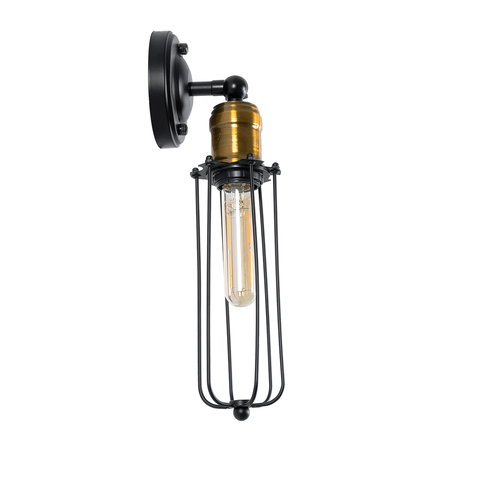 GloboStar® CATEL 01055 Vintage Επιτοίχιο Φωτιστικό Απλίκα Μονόφωτο 1 x E27 IP20 Μαύρο & Χρυσό Μέταλλο - Μ11 x Π10.5 x Υ36cm GloboStar® CATEL 01055 Vintage Επιτοίχιο Φωτιστικό Απλίκα Μονόφωτο 1 x E27 IP20 Μαύρο & Χρυσό Μέταλλο - Μ11 x Π10.5 x Υ36cm