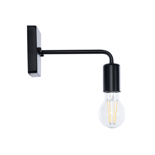 GloboStar® MISSAM 01119 Vintage Επιτοίχιο Φωτιστικό Απλίκα Μονόφωτο 1 x E27 IP20 Μαύρο Μέταλλο - Μ14 x Π20 x Υ10cm GloboStar® MISSAM 01119 Vintage Επιτοίχιο Φωτιστικό Απλίκα Μονόφωτο 1 x E27 IP20 Μαύρο Μέταλλο - Μ14 x Π20 x Υ10cm