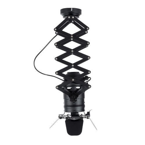 GloboStar® BROADWAY 01140 Vintage Φωτιστικό Οροφής Πλέγμα Μονόφωτο 1 x E27 IP20 Μαύρο Μέταλλο - Μ28 x Π25 x Υ100cm
