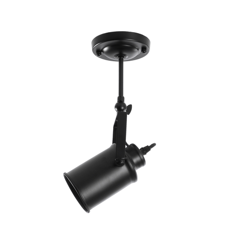 GloboStar® HOLLYWOOD 01153 Vintage Φωτιστικό Οροφής Ράγα Μονόφωτο 1 x E27 IP20 Μαύρο Μέταλλο - Μ8.5 x Π8.5 x Υ35cm GloboStar® HOLLYWOOD 01153 Vintage Φωτιστικό Οροφής Ράγα Μονόφωτο 1 x E27 IP20 Μαύρο Μέταλλο - Μ8.5 x Π8.5 x Υ35cm