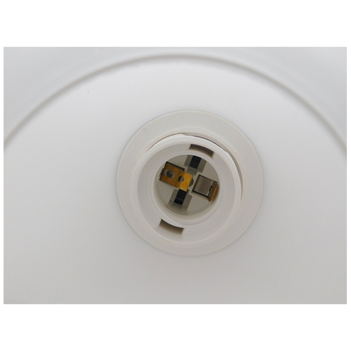 GloboStar® ISEN 01157 Μοντέρνο Επιτοίχιο Φωτιστικό Απλίκα Μονόφωτο 1 x E27 IP20 Μαύρο Μέταλλο με Λευκό Γυαλί - Μ24 x Π15 x Υ27cm