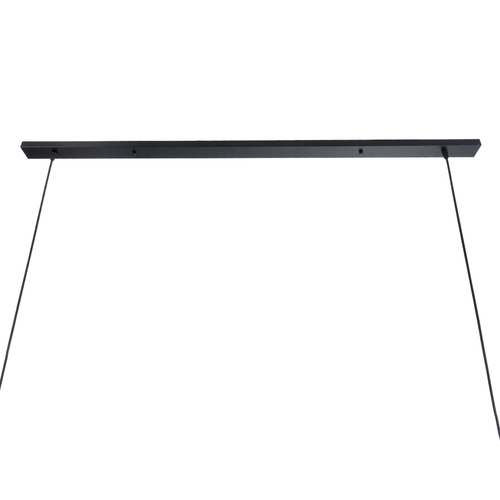 GloboStar® ALFREDA 01242 Μοντέρνο Κρεμαστό Φωτιστικό Ράγα Πολύφωτο 10 x E27 IP20 Μαύρο Μέταλλο - Μ140 x Π18 x Υ7cm