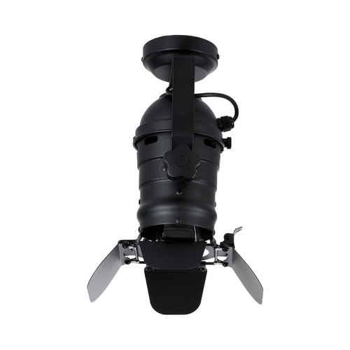 GloboStar® DETROIT 01372 Vintage Φωτιστικό Οροφής Πλέγμα Μονόφωτο 1 x E27 IP20 Μαύρο Μέταλλο - Μ26 x Π26 x Υ37cm