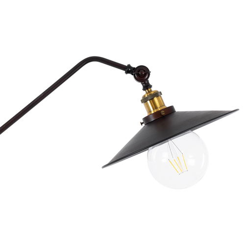 GloboStar® SILENE 01243 Vintage Επιδαπέδιο Φωτιστικό Μονόφωτο 1 x E27 IP20 Μαύρο & Χρυσό Μέταλλο - Μ30 x Π30 x Υ194cm GloboStar® SILENE 01243 Vintage Επιδαπέδιο Φωτιστικό Μονόφωτο 1 x E27 IP20 Μαύρο & Χρυσό Μέταλλο - Μ30 x Π30 x Υ194cm