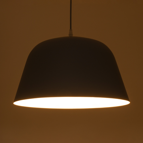 GloboStar® UPVALE 01282 Μοντέρνο Κρεμαστό Φωτιστικό Καμπάνα Μονόφωτο 1 x E27 IP20 Γκρί & Λευκό Μέταλλο - Μ40 x Π40 x Υ24cm GloboStar® UPVALE 01282 Μοντέρνο Κρεμαστό Φωτιστικό Καμπάνα Μονόφωτο 1 x E27 IP20 Γκρί & Λευκό Μέταλλο - Μ40 x Π40 x Υ24cm